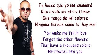 Wisin  Nota De Amor  Lyrics English and Spanish Ft Carlos Vives amp Daddy Yankee Translation Letras [upl. by Yllas]