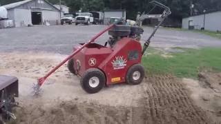 Aeration and seeding tall fescue [upl. by Aiuqenehs771]