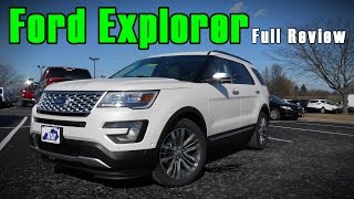 2017 Ford Explorer Full Review  Platinum Sport Limited amp XLT [upl. by Hanyaz694]