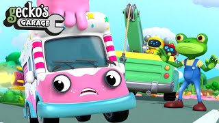 Ice Cream Rocket Rescue  Geckos Garage  Trucks For Children  Cartoons For Kids [upl. by Atnwahs384]