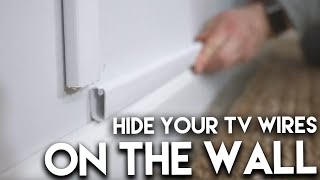 How To Hide TV Wires On The Wall Like A Real OG [upl. by Ihtraa]