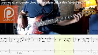 Duran Duran  Save A Prayer BASS COVER  PLAY ALONG TAB  SCORE [upl. by Ahsikyw]