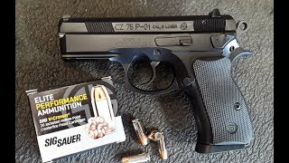 CZ 75 P01  Shooting amp Reviewing This Compact Pistol [upl. by Agnimod]