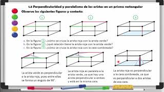 13 PERPENDICULARIDAD Y PARALELISMO DE LAS ARISTAS EN UN PRISMA RECTANGULAR 5º GRADO [upl. by Adnic]