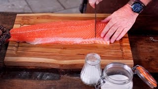 How to Smoke Salmon  Big Green Egg  Please note recipe in CELCIUS [upl. by Ahtekal]