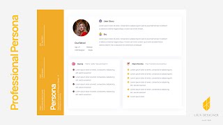 How To Create A User Persona  Figma Design  UIUX Design [upl. by Ahsinal]