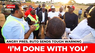 YOURE NOT SERIOUS Angry President Ruto issues ultimatum to Bukhungu stadium contractor [upl. by Cyd]