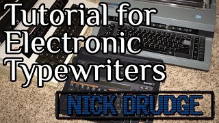 Basic Introduction to Electronic Typewriters [upl. by Animlehliw]