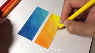 How to blend Using Polychromos coloured pencils for beginners tutorial [upl. by Oht343]