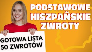 Przydatne zwroty po hiszpańsku  50 podstawowych wyrażeń [upl. by Ellehcear]