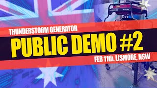 Thunderstorm Generator PUBLIC DEMO 2  Lismore NSW Australia [upl. by Tteirrah237]