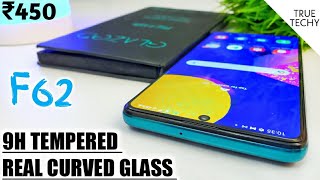 Best Tempered Glass For Samsung F62 ₹450 Best Real Curved Full Glue Edge To Edge Glass Review [upl. by Nitsyrc]