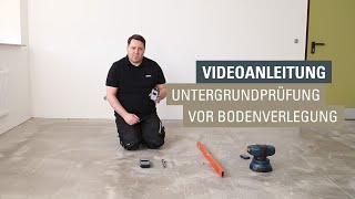 Untergrundvorbereitung zur Bodenverlegung von Vinylboden Laminatboden [upl. by Acined27]