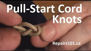 PullStart Cord Knots  effective stopper knots [upl. by Atsocal642]