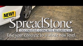 SpreadStone Decorative Concrete Kit  GARAGE FLOOR  HowTo [upl. by Tabbie]