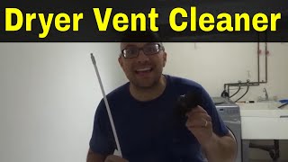 Using A Drill Powered Dryer Vent CleanerCleaning A Dryer Vent [upl. by Elephus]