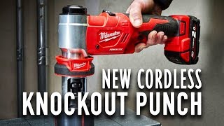 Milwaukee Cordless Knockout Punch Tool M18HKP201C 18V 20Ah [upl. by Oelgnaed]