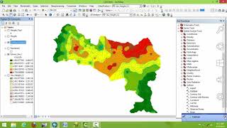 interpolation Analysis Using ArcGIS [upl. by Risa]