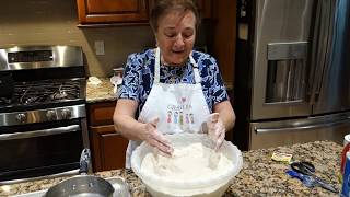 Italian Grandma Makes Zeppole with Raisins [upl. by Aiouqahs133]