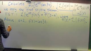 Laplace Transform First Shifting Theorem [upl. by Peirce]