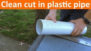 How to Cut PVC or ABS Pipe Straight [upl. by Franny]