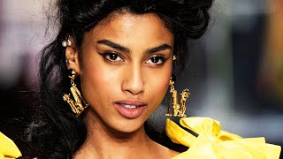 IMAAN HAMMAM  HOT RUNWAY WALK [upl. by Joacima]