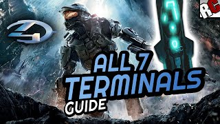 All TERMINAL Locations  Halo 4 Masterchief collection  Terminus Achievement Guide [upl. by Waldner]