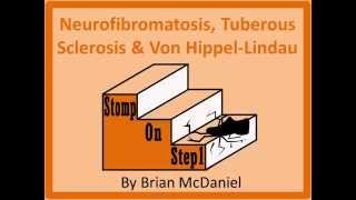 Neurofibromatosis Tuberous Sclerosis amp Von Hippel Lindau Acoustic Neuroma Lisch Nodule NF1 NF2 [upl. by Ehr]