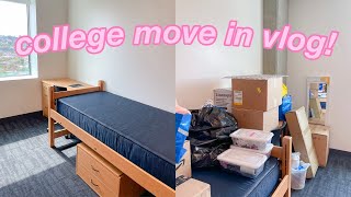 COLLEGE DORM MOVE IN VLOG 2021 [upl. by Ylra446]