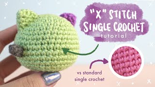 FOR BEGINNERS How to Single Crochet Cross Stitch [upl. by Richia]