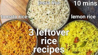 3 best leftover rice recipes  3 rice recipes with leftover rice easy pulao with leftover rice [upl. by Zealand797]