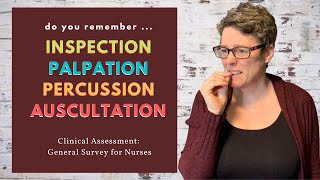 Inspection Palpation Percussion Auscultation for Nursing [upl. by Moser160]