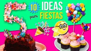 10 IDEAS para FIESTAS INFANTILES  Decoraciones FÁCILES Rápidas y Económicas I [upl. by Enomal]