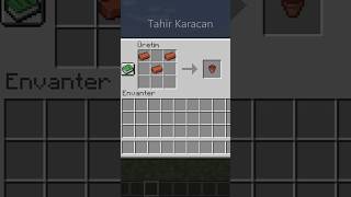 Minecraft Saksı Nasıl Yapılır [upl. by Asselam]