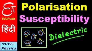 POLARISATION and SUSCEPTIBILITY in DIELECTRIC  in HINDI [upl. by Adnilemreh]