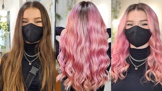 Como decolorar correctamente el pelo 🌸baby pink🌸 [upl. by Yekcin]