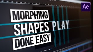 Morphing Shapes into Text Done Easy  After Effects Tutorial  QUICK TIPS 1 [upl. by Sutsuj]