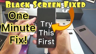 Galaxy S10S10ES10 How to FIX Black Screen 2 Ways [upl. by Fifine285]