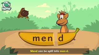 Nessy 1Minute Spelling Strategy  Split Words Into Chunks  Learn to Spell [upl. by Lauer]