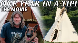 Rocky Mountain Tipi THE MOVIE  Full Build and My Life Off Grid [upl. by Acisej]