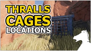 Thralls cages amp Jailors  Map locations  CONAN EXILES [upl. by Blossom]