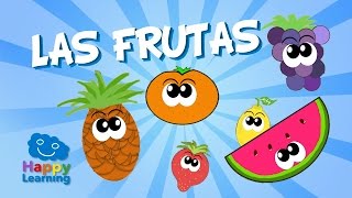 Fruits in Spanish for Children  Learn Spanish [upl. by Ahsenom]