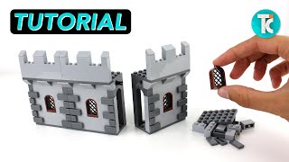 LEGO Castle Wall PART 1 Tutorial [upl. by Ymeraj]