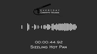 Rapid Sizzling Hot Pan  HQ Sound Effects [upl. by Denver283]