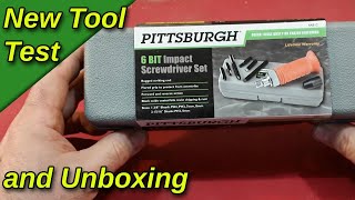 Harbor Freight Pittsburgh Impact Screwdriver Unboxing and Review [upl. by Nellie]