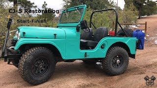 1965 Jeep CJ5 Restoration Full Video [upl. by Melquist]