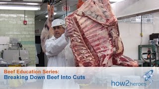 Breaking Down Beef Into Cuts Beef Education Butcher Series [upl. by Lu]