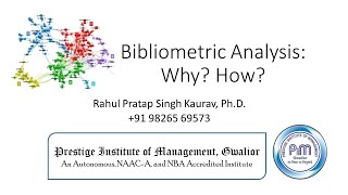 Bibliometric Analysis Why and How [upl. by Aicemed]