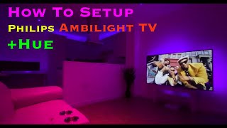 How to setup Philips Hue Lights to your Ambilight TV  Demo  Settings [upl. by Lindley]