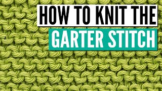 How to knit the garter stitch knitting pattern for beginners [upl. by Levison46]